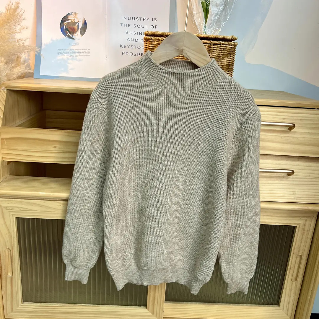 韩版女宝打底衫毛衣2025儿童秋冬装半高领中大童保暖洋气潮流百搭