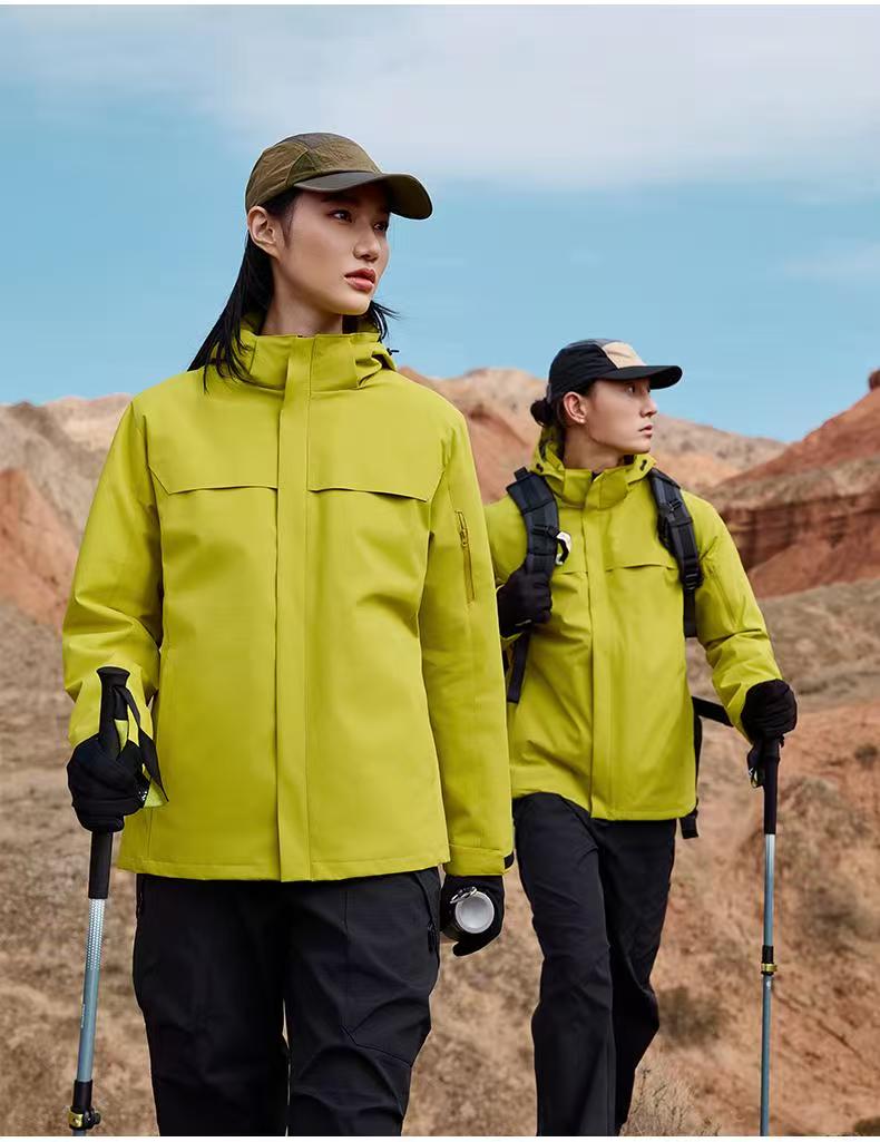 秋冬款冲锋衣工作服定制logo企业团体防水防污工作服石墨烯羽绒