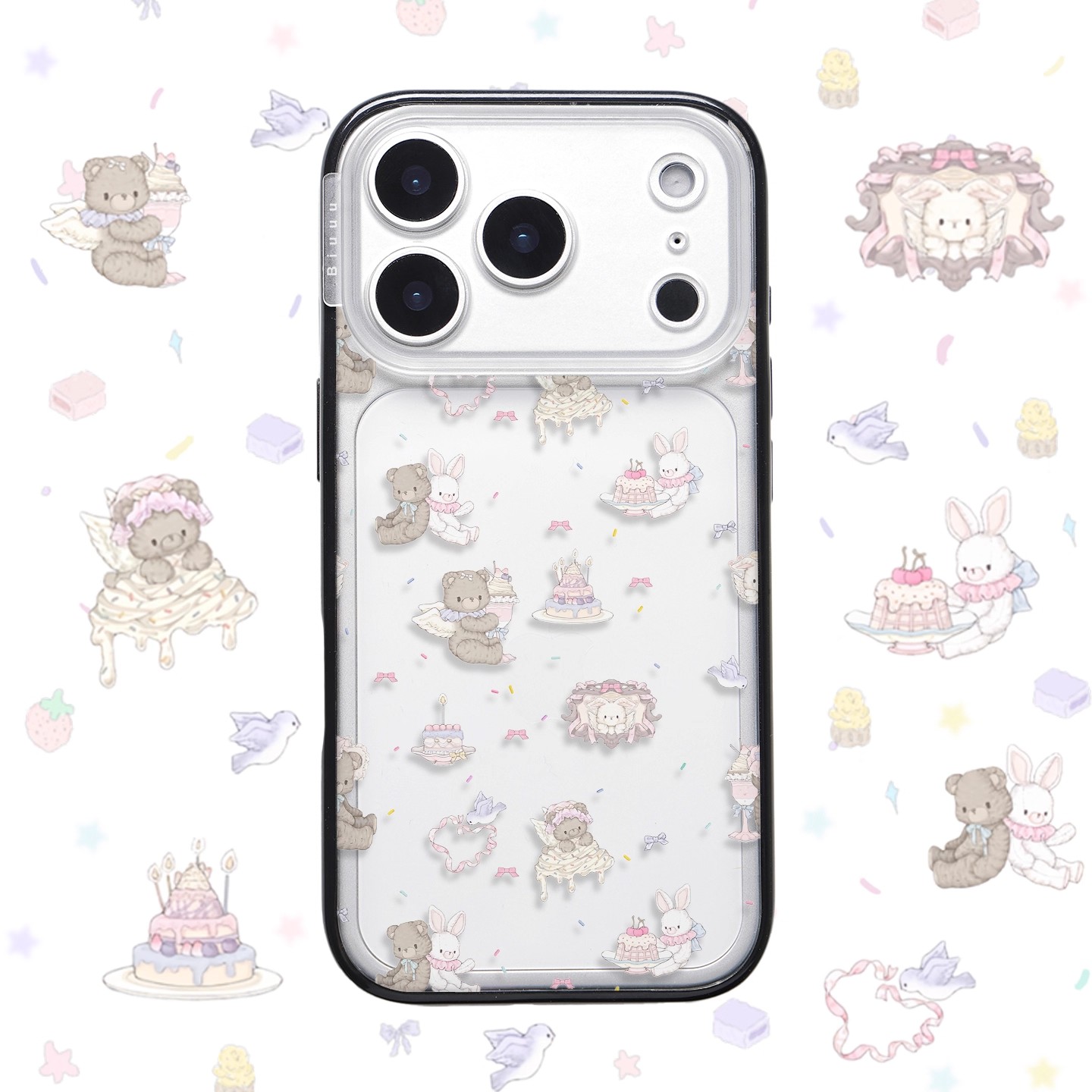 PlanB原创 背靠背小熊适用iphone17pro手机壳苹果16P/15/14/13/12