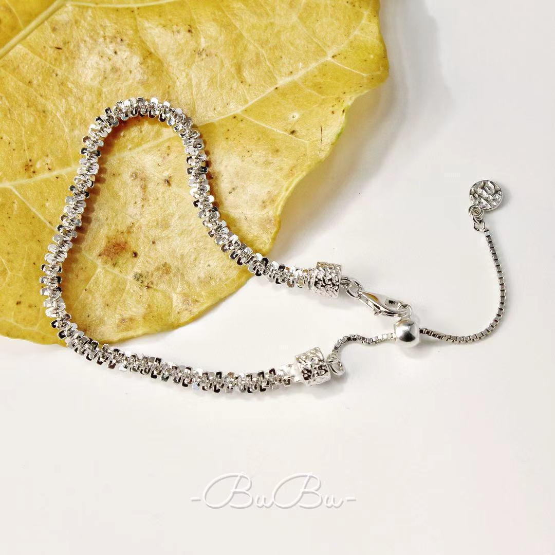 925银手链 <琉光>轻奢小众意大利波光粼粼碎冰冰超闪耀眼璀璨手链