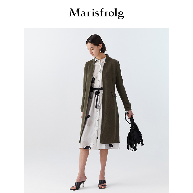 【艺术时装大衣】Marisfrolg玛丝菲尔毛呢大衣A1HF1091D