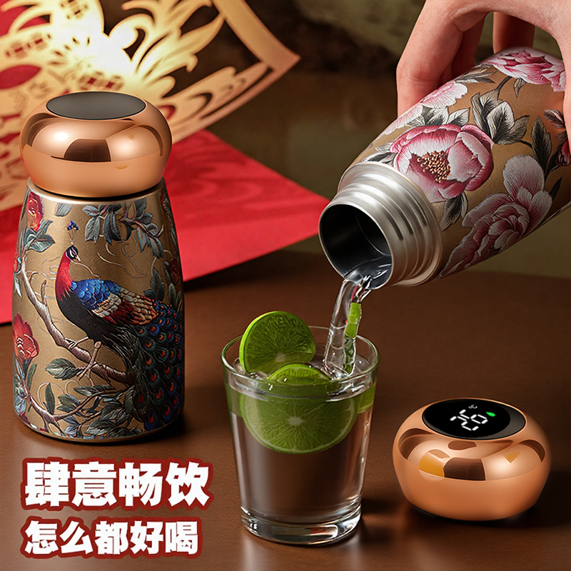 迷你小型保温杯小巧便携国风水杯女士新款2025高颜值陶瓷口袋杯子