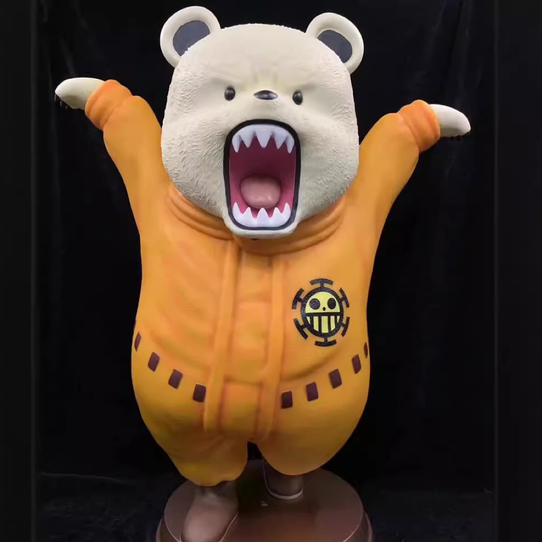 海贼王罗海贼团贝波熊手办模型