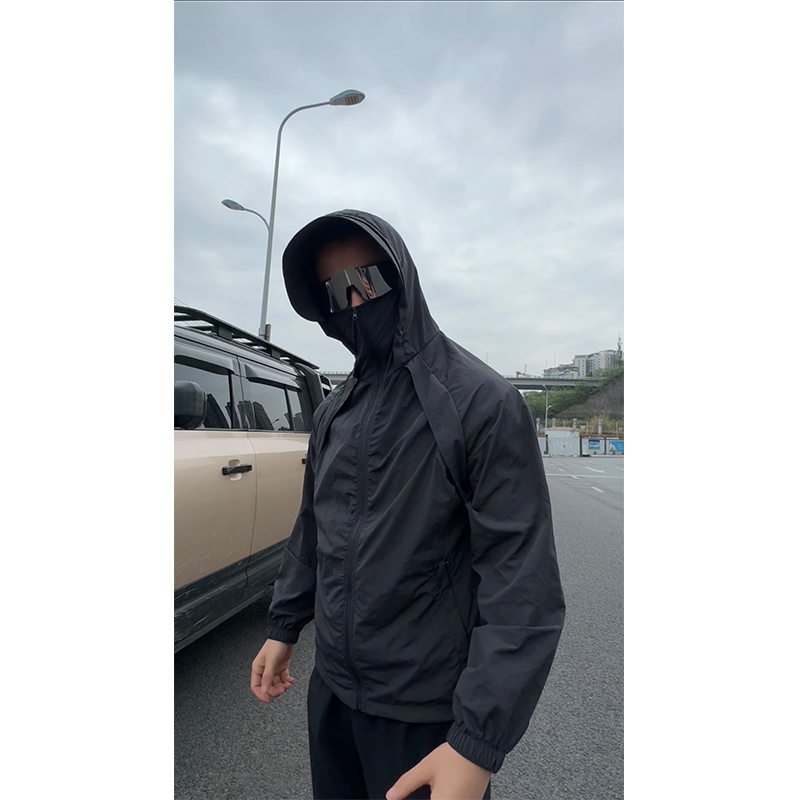 GLM机能风运动防晒衣男女款夏季薄款透气网旅游情侣防紫外线外套