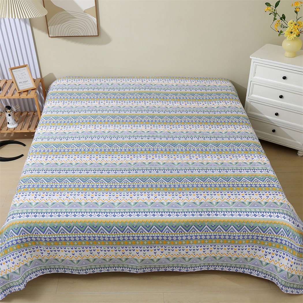 床单单件斜纹棉双人床单四季通用柔软亲肤加大男女家用宿舍被单