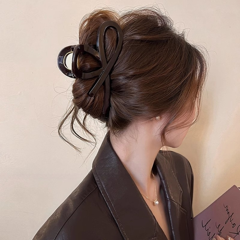 蝴蝶结头发抓夹大号发量多发夹女后脑勺鲨鱼夹2025新款高级感发饰