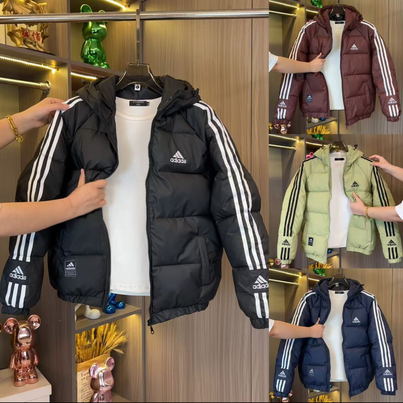 冬季新款连帽加厚保暖棉服男女时尚休闲百搭潮流运动外套