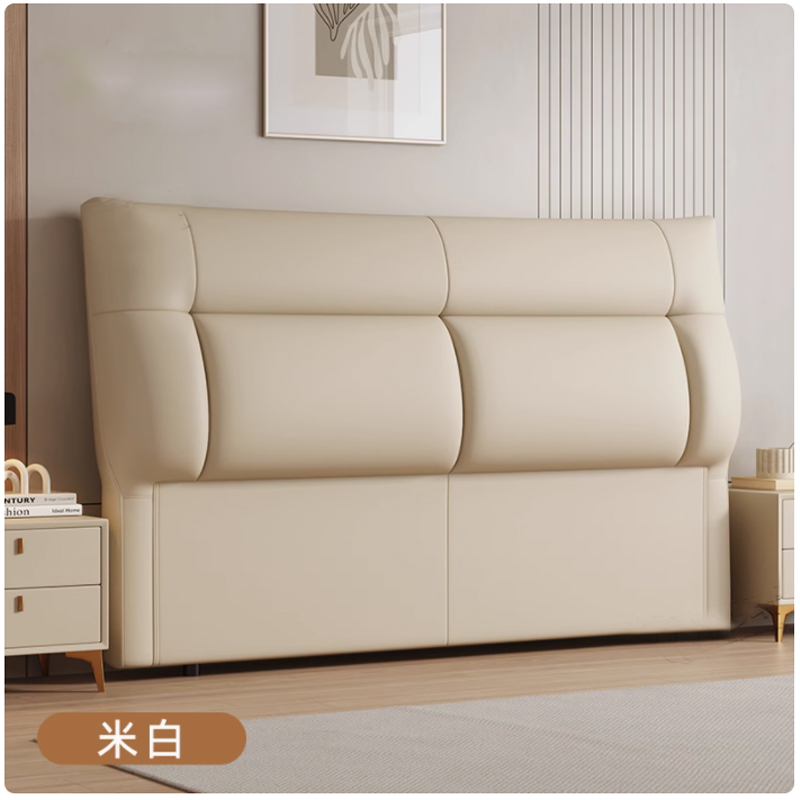 新款床头软包靠背板简约现代生态真皮舒适靠包1.8米2.0米床头单买