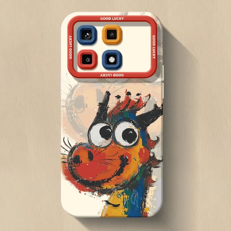 油画恐龙适用iPhone15苹果16硅胶手机壳13promax创意14小众12防摔