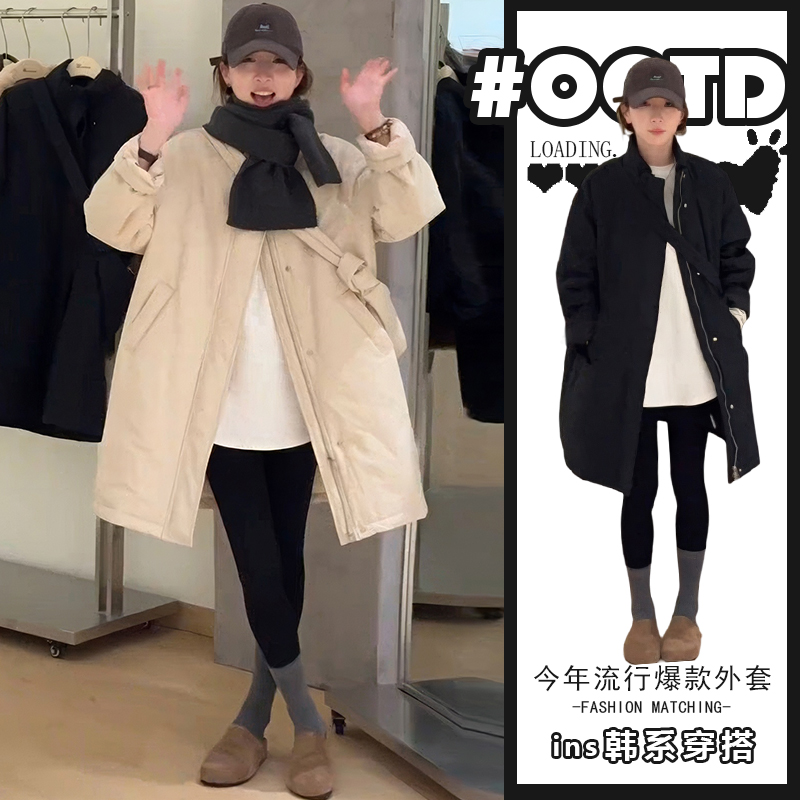 多巴胺甜妹风减龄派克服保暖棉服女秋冬2025时尚加厚外套上衣