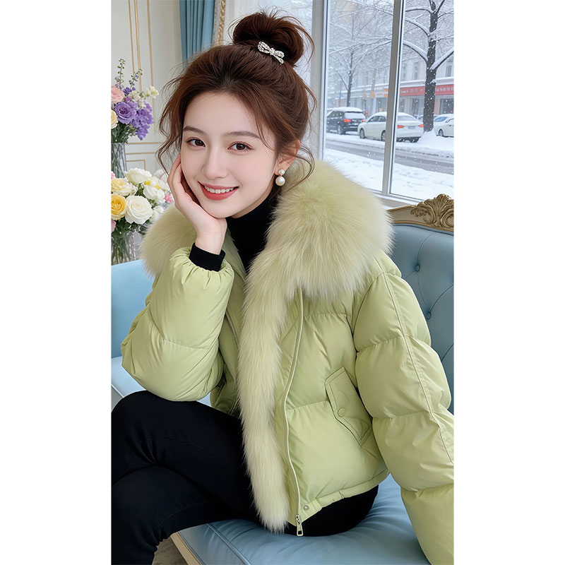 兹伊翰【雪漫冬日】2025冬季新款洋气毛领设计棉服外套女士保暖棉衣