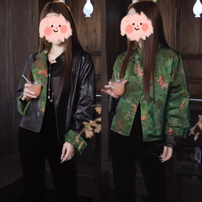 新中式国风短外套女欧货2025春秋季新款高级感宽松休闲双面穿上衣