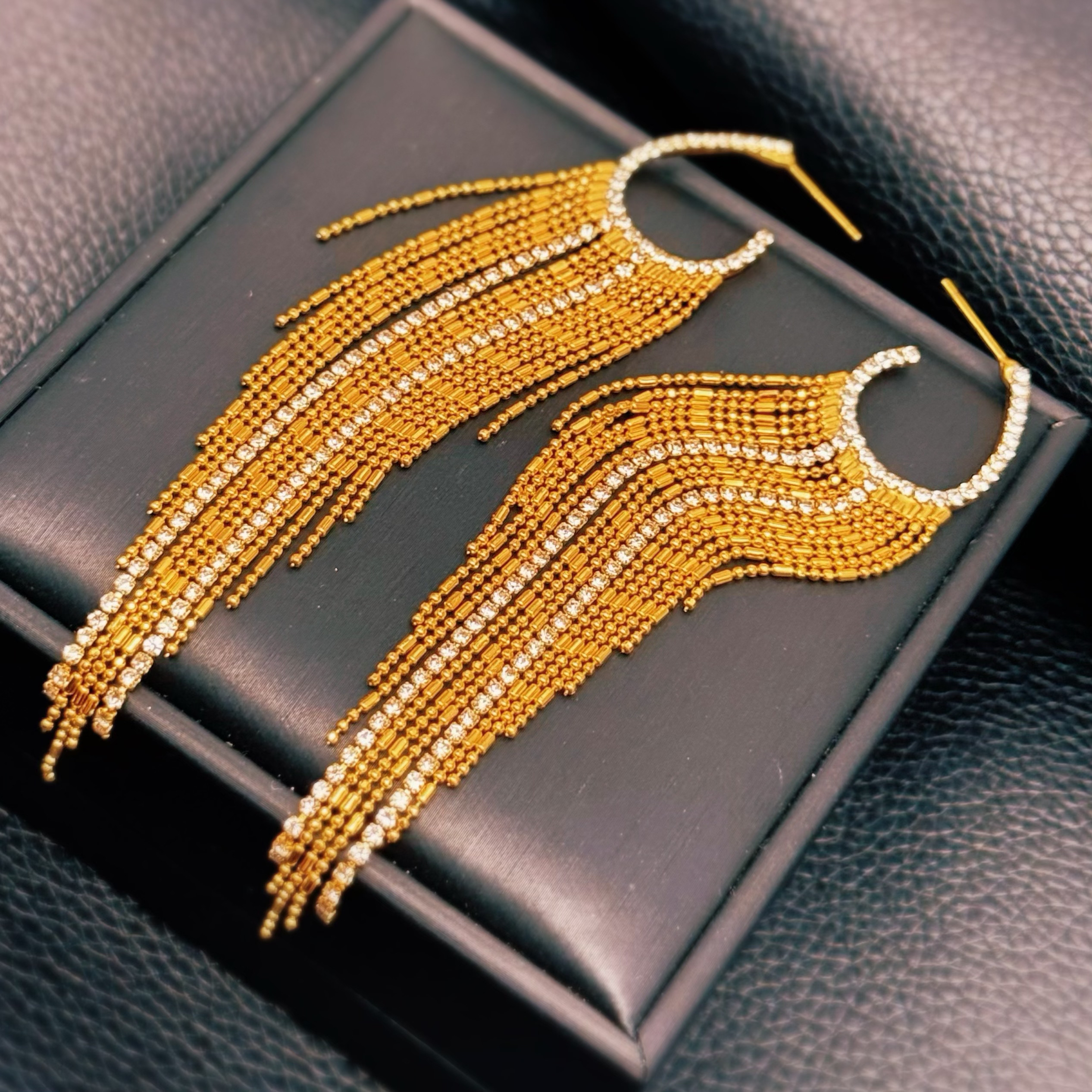 铜合金耳饰 T.Q【柔情似水】流苏耳环