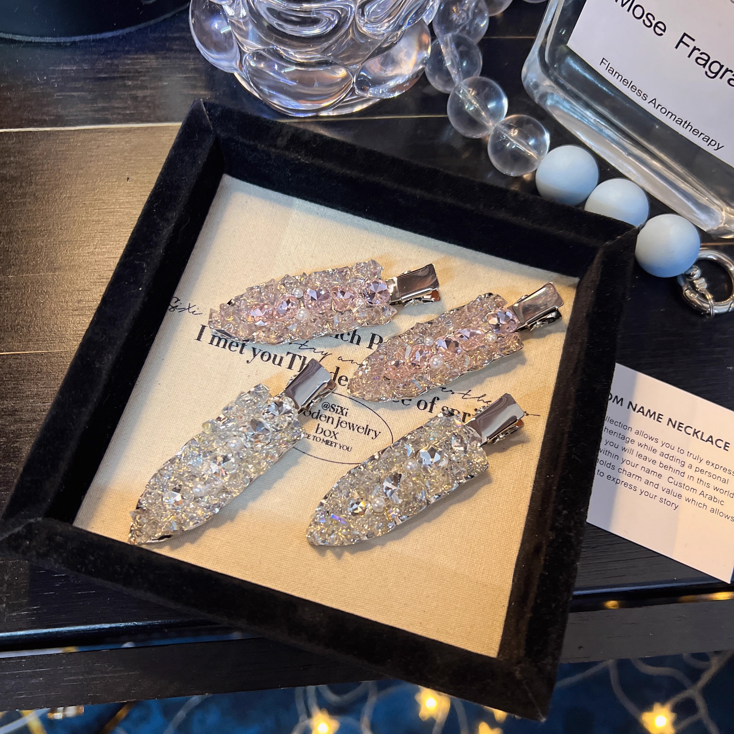 莓果奶泡发夹女闪钻发饰发卡侧边夹夹子卡子刘海夹头饰刘海碎发