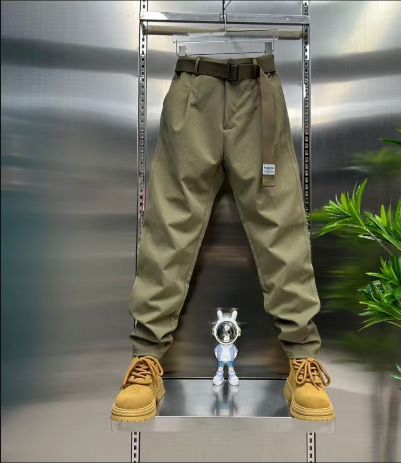 2025秋季新款男士休闲工装风慵懒风通勤户外登山弹力百搭男款长裤