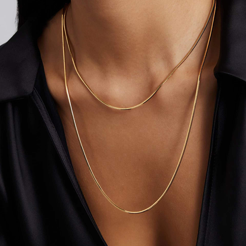 铜合金项链 RC RETRO CHIC 意大利复古时尚首饰 藤蔓蛇骨长链