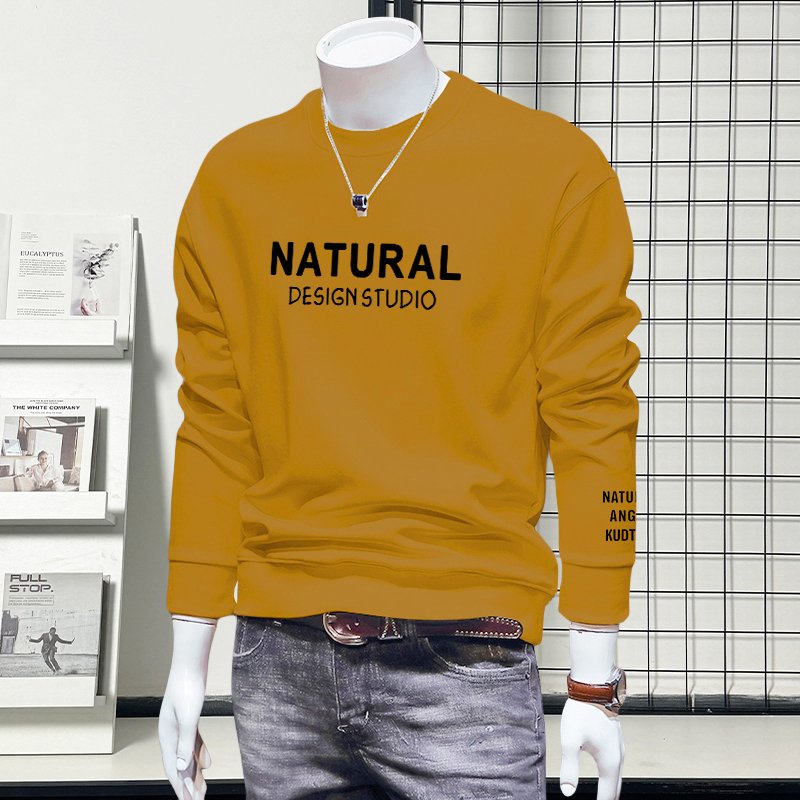 2025新款爆款卫衣男圆领潮牌休闲百搭字母印花长袖上衣欧货套头衫