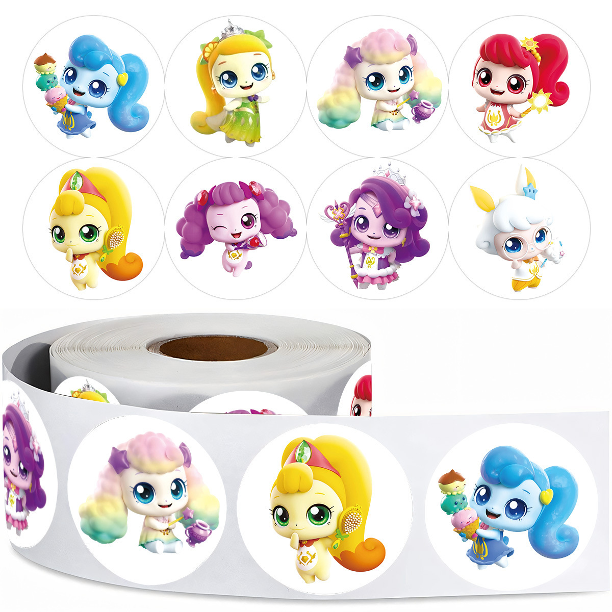 奇妙萌可贴纸卡通玩具幼儿园表扬奖励智教贴画爱心萌可手账封口贴