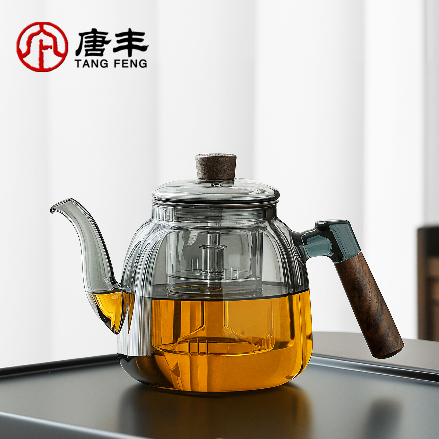 唐丰玻璃茶壶泡茶家用大容量茶水分离过滤冲泡壶电陶炉煮茶专用壶