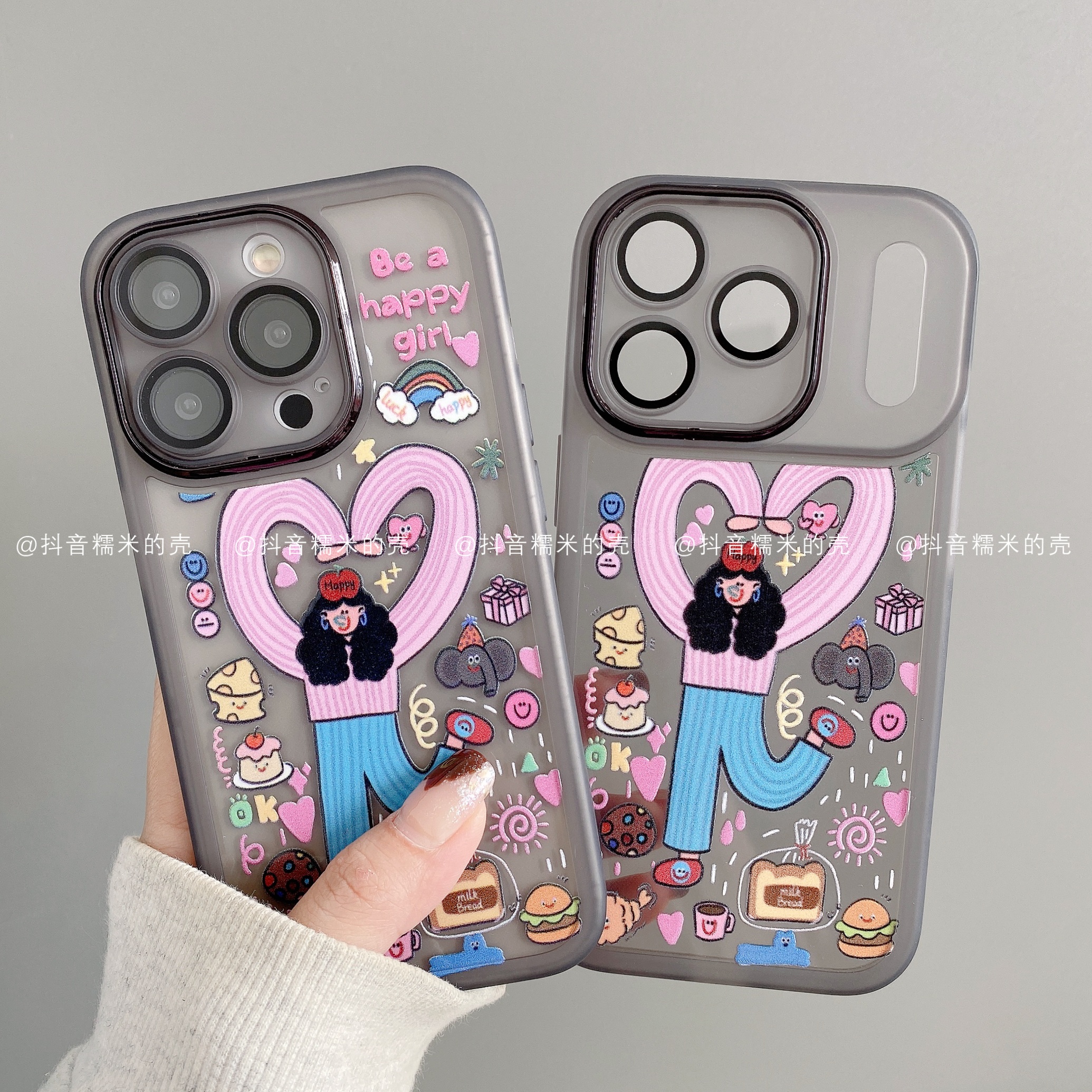 金属镜框适用iphone17promax苹果16手机壳15/14/13/12/11华为女孩