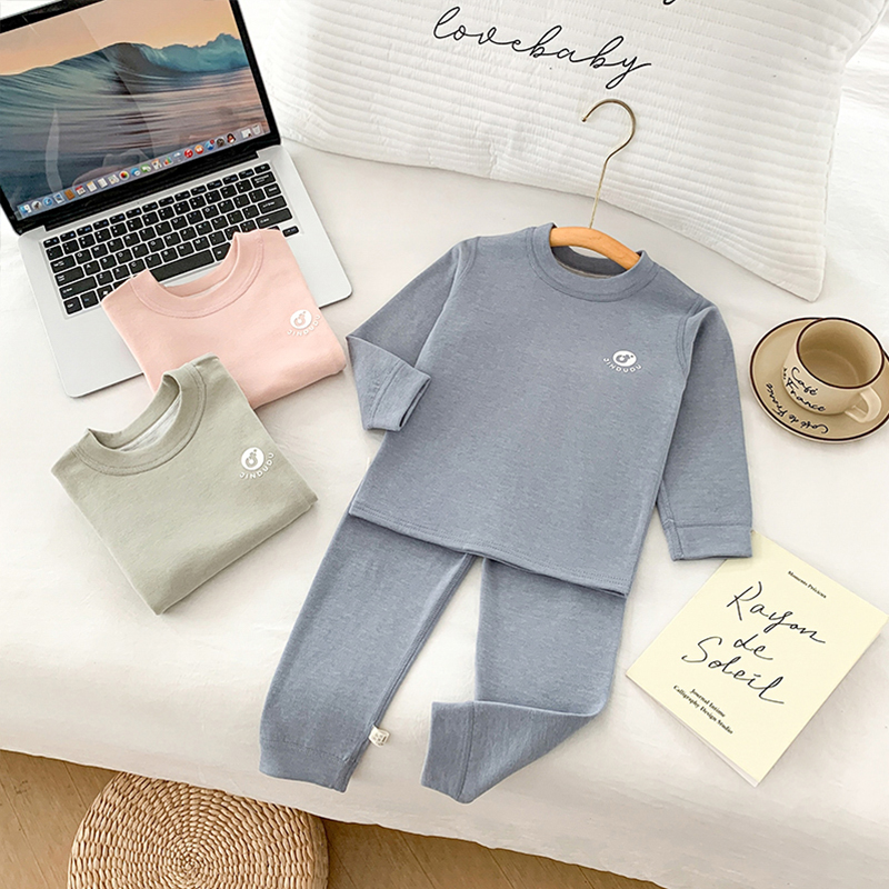 儿童睡衣家居服套装2025新款秋冬亲肤绒秋衣秋裤男女中小童打底衫