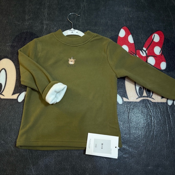 军绿色一体欧粒绒卫衣加绒加厚