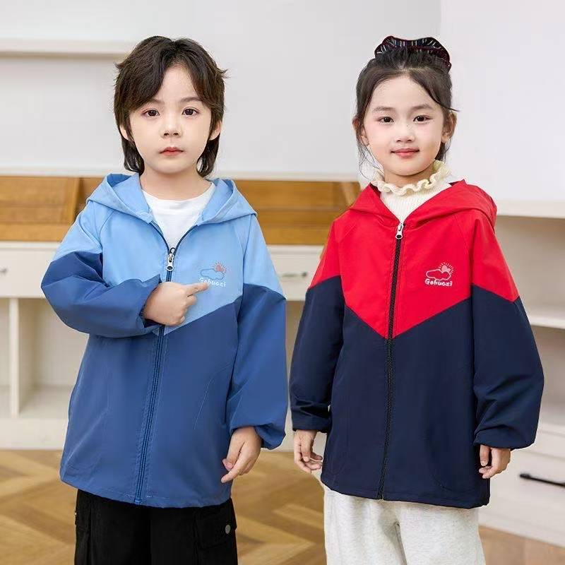 宝宝防水罩衣可外穿洋气秋冬新款长袖拉链儿童防脏吃饭羽绒服罩衫