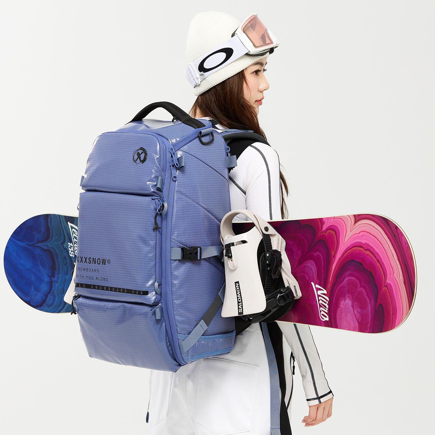 XXXsnow单板滑雪双肩背包大容量干湿分离多功能可挂雪板35L