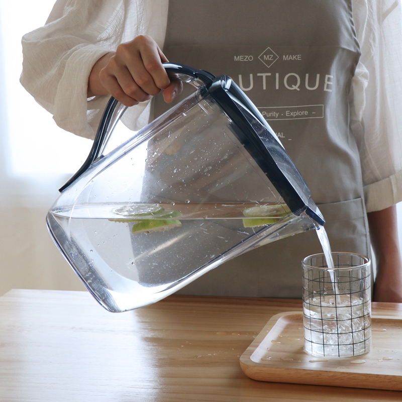 家用塑料冷水壶凉水壶耐热大容量果汁扎壶夏季茶水壶泡茶壶2L3L聚