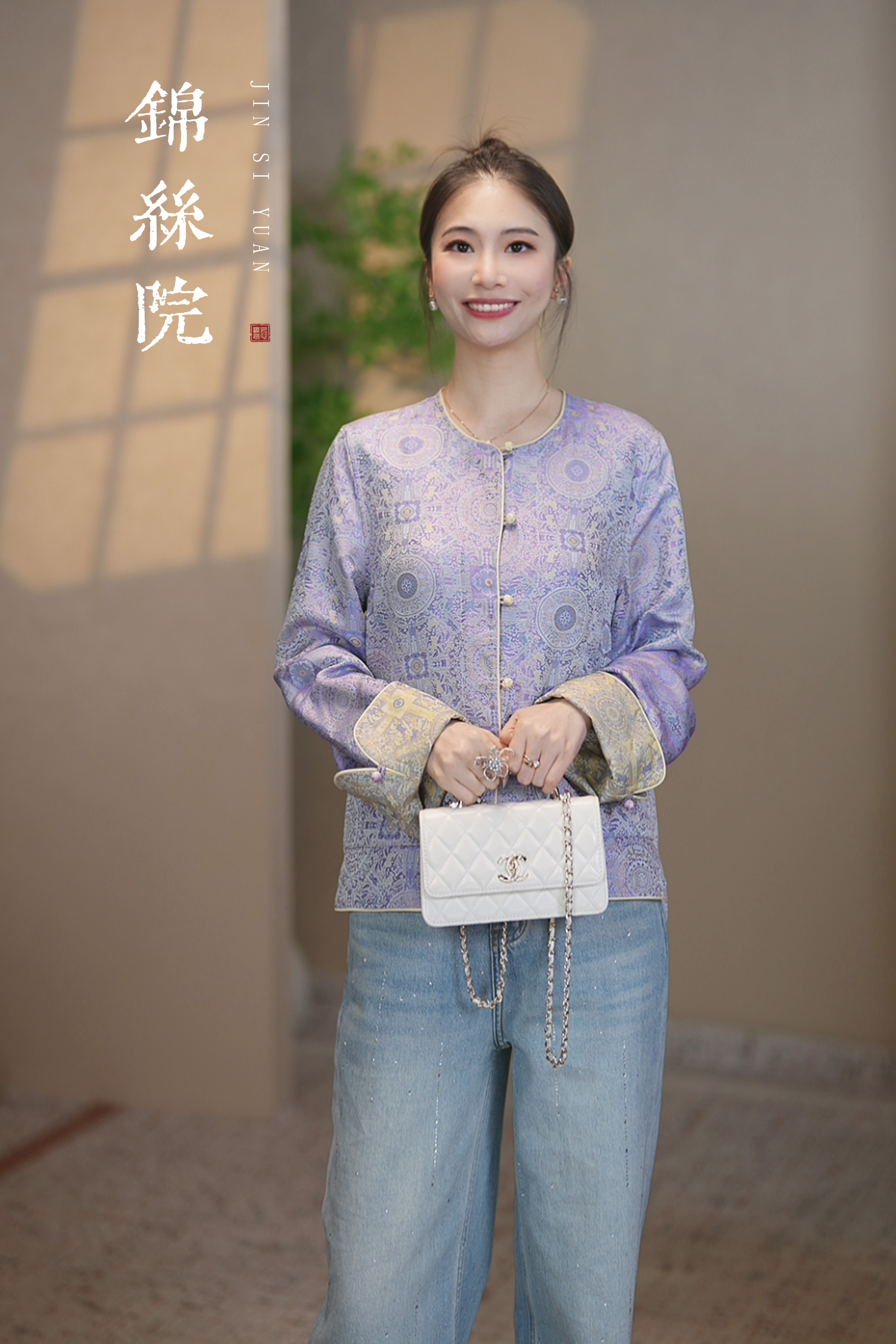 锦丝院【锦乾】八达晕百搭长袖重工气质国风春夏秋外套WTQ67182961