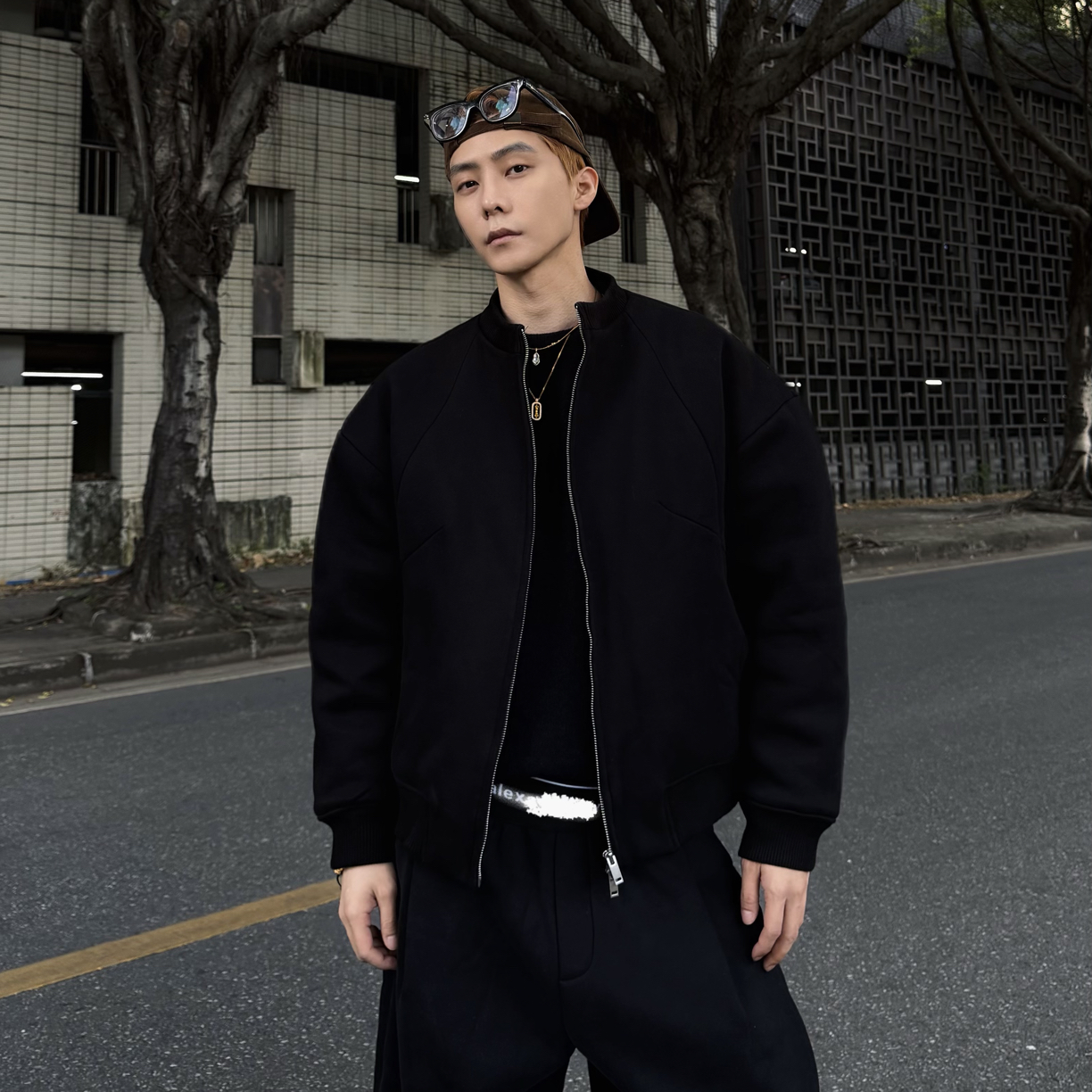 【冬季老钱】南方一件过冬经典百搭男女厚款老钱风棒球棉服 8970