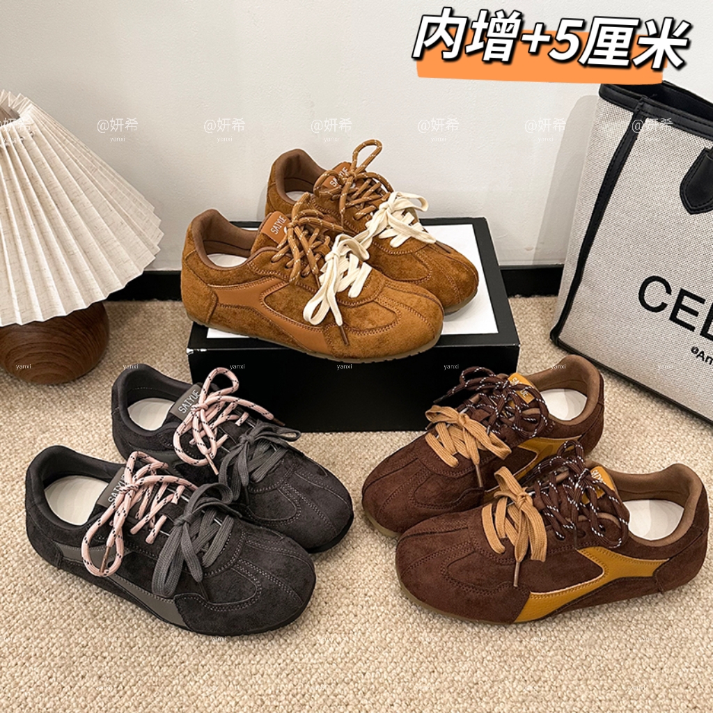新款休闲美式内增高德迅鞋时尚百搭2025秋冬爆款阿甘鞋运动女鞋