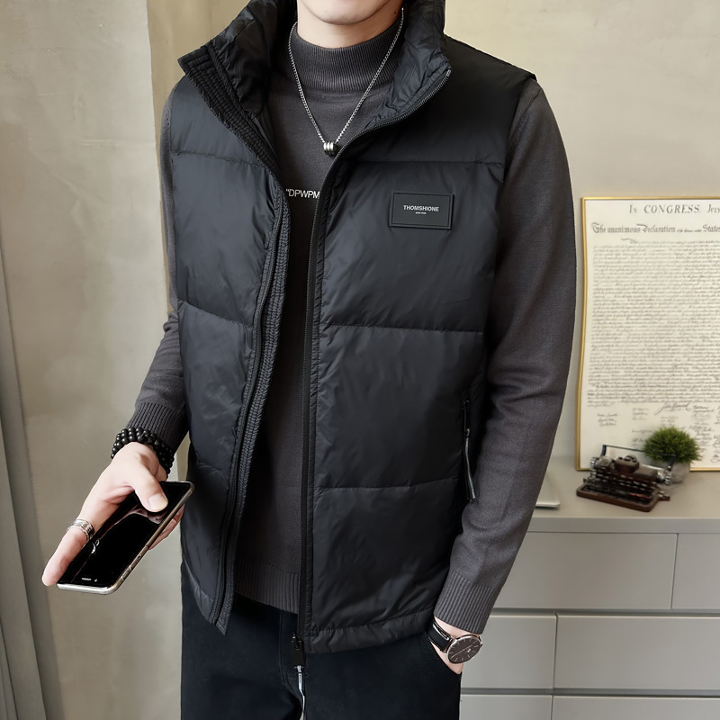 羽绒马甲男秋冬季新品无袖外套坎肩加厚保暖外穿背心潮牌马夹潮流