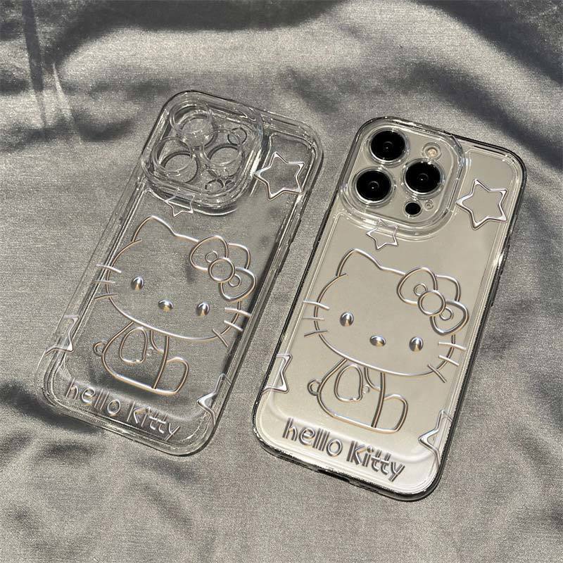凯蒂猫适用17/16promax苹果手机壳15/14/13透明全包11/12防摔软壳