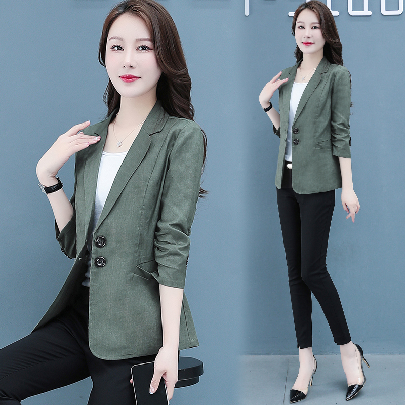 西装短外套女士夏季2025新款休闲小个子百搭时尚爆款洋气西服上衣