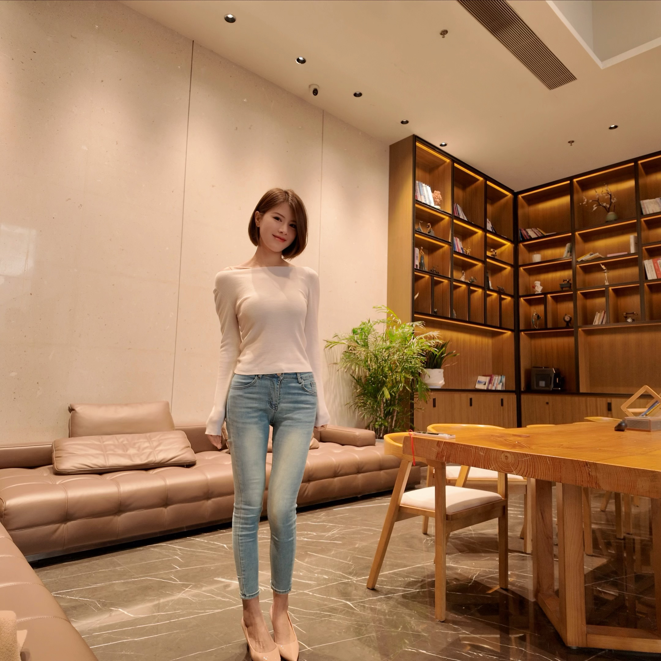 韩女款小脚裤新款紧身显瘦修身裤子 牛仔裤