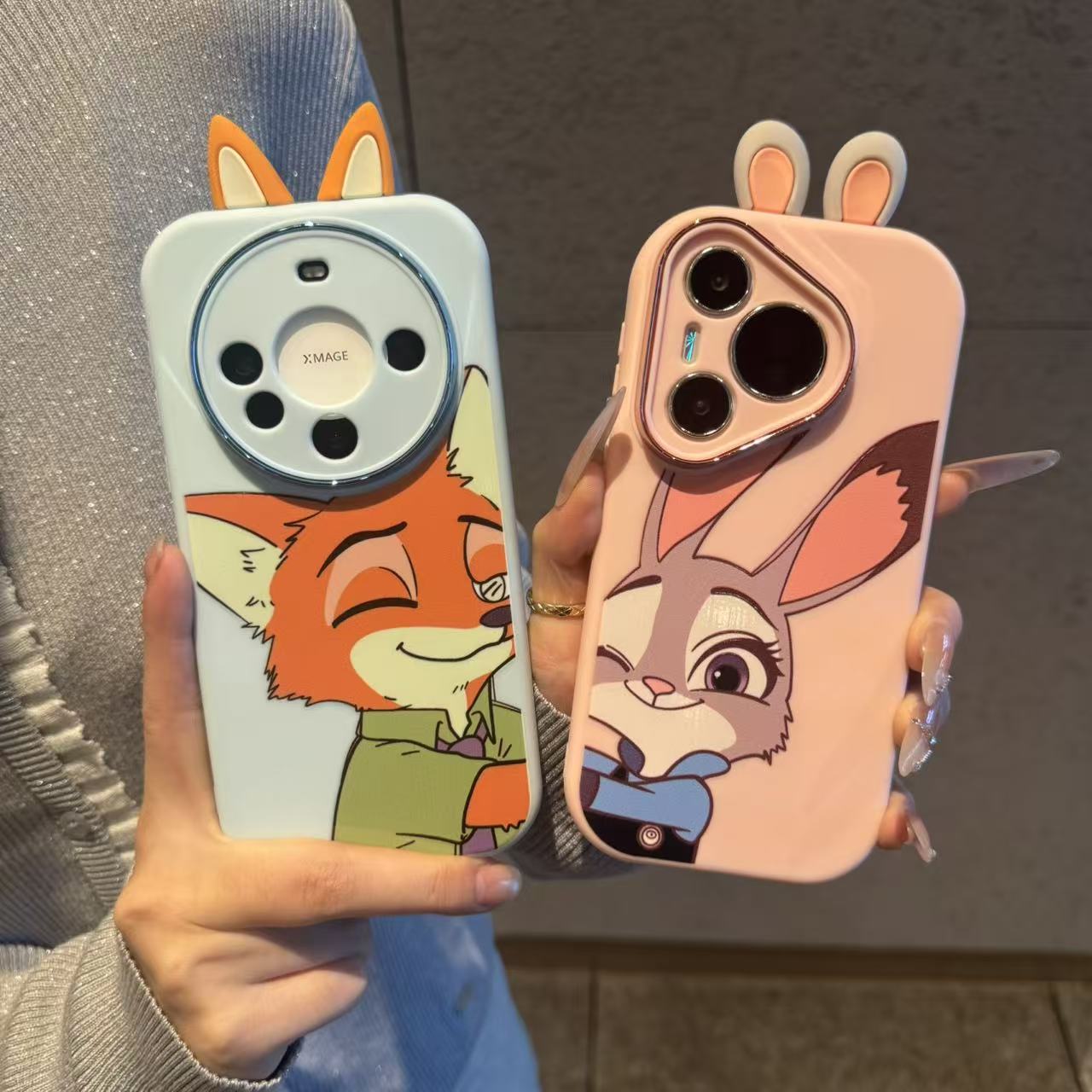 GGBond贴贴朱迪尼克耳朵适用苹果17/16胖子手机壳华为vivoppo小米