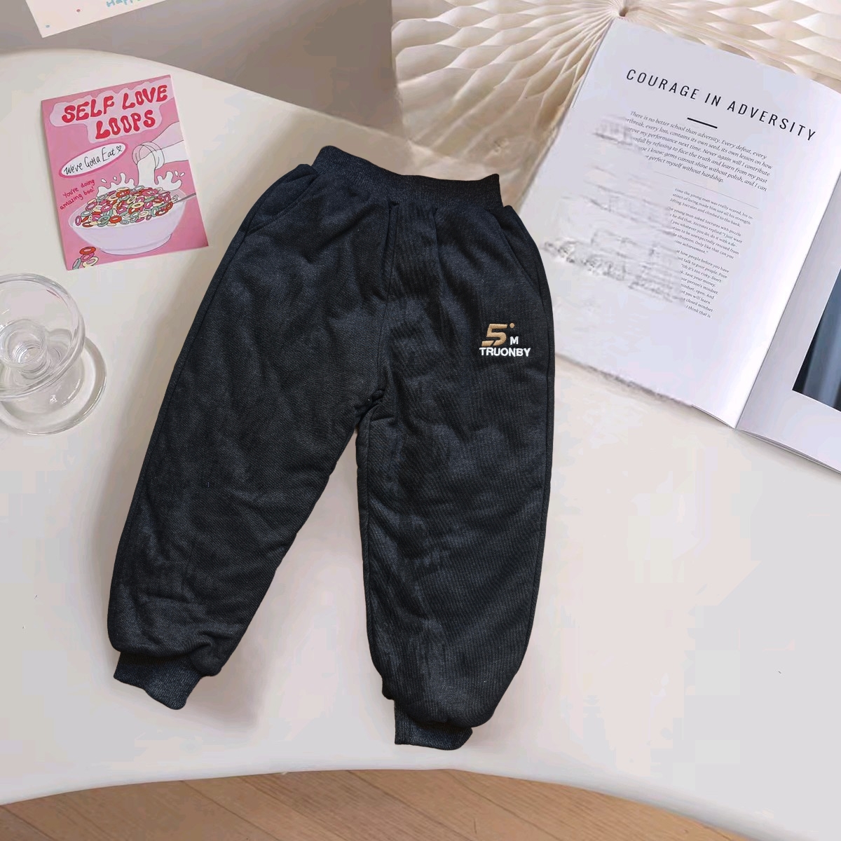 24021男女童冬季加厚棉裤三层蚕丝保暖宝宝一条过冬外穿洋气裤子