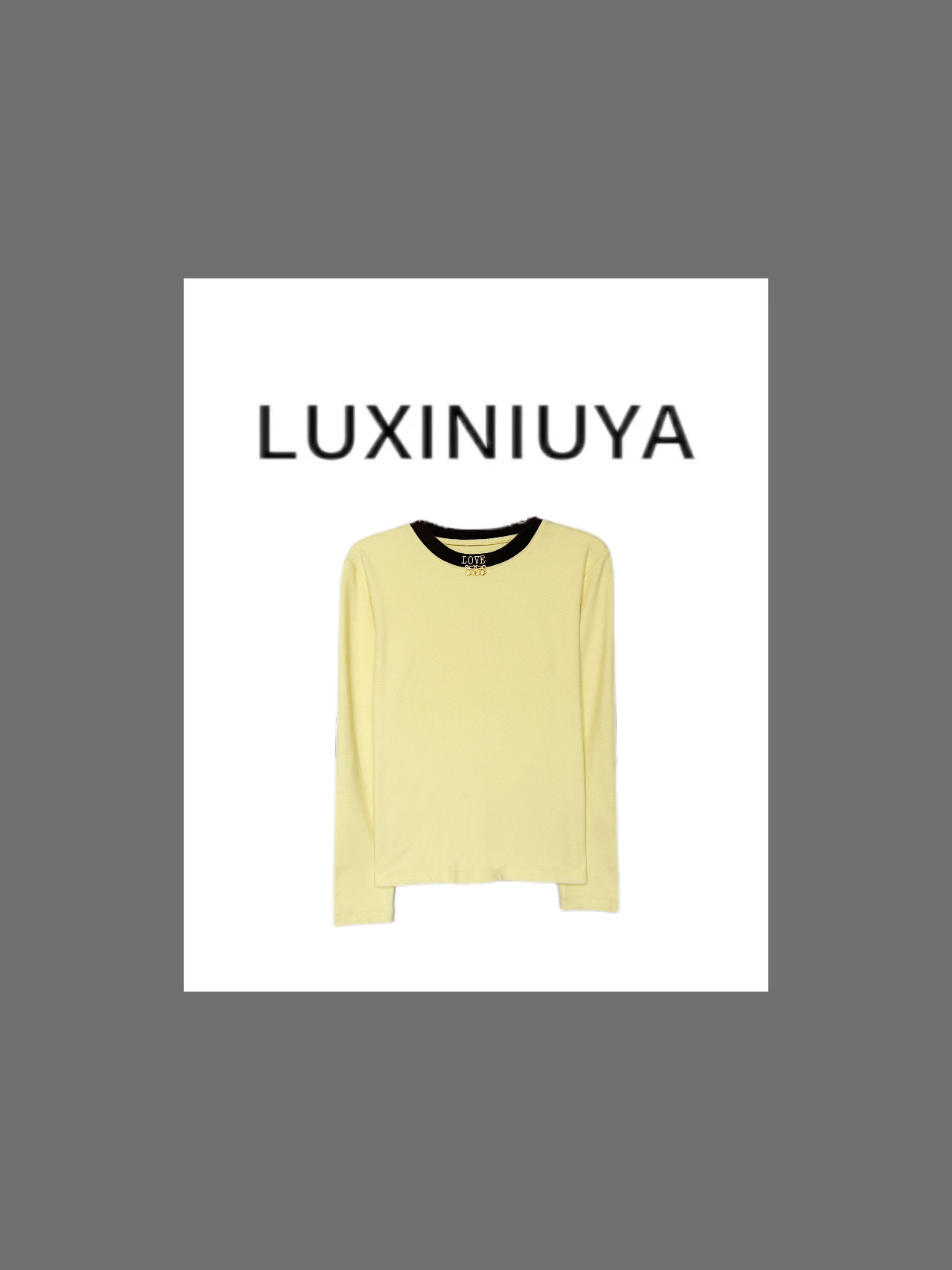 【LUXINIUYA】  莱赛尔+暖姜纤维  自主加热打底上衣#CX2318
