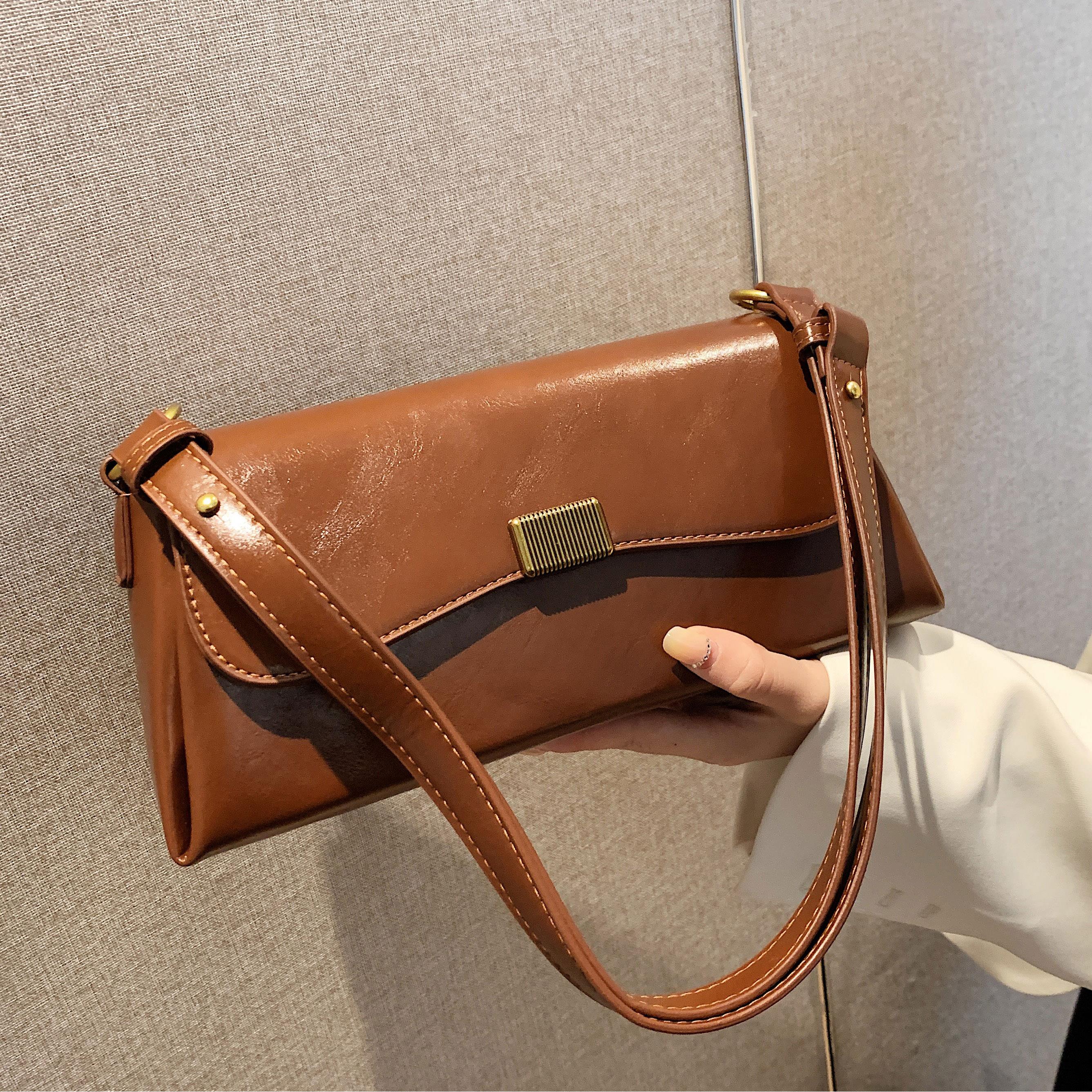 FAVMARTHA-小众高级感包包女2025超火时尚复古单肩腋下包百搭斜挎