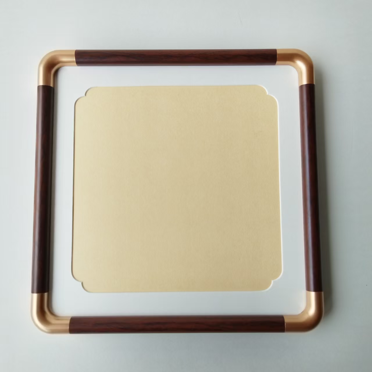 定制款仿铜角国画书法装裱画框送同款镂空卡纸