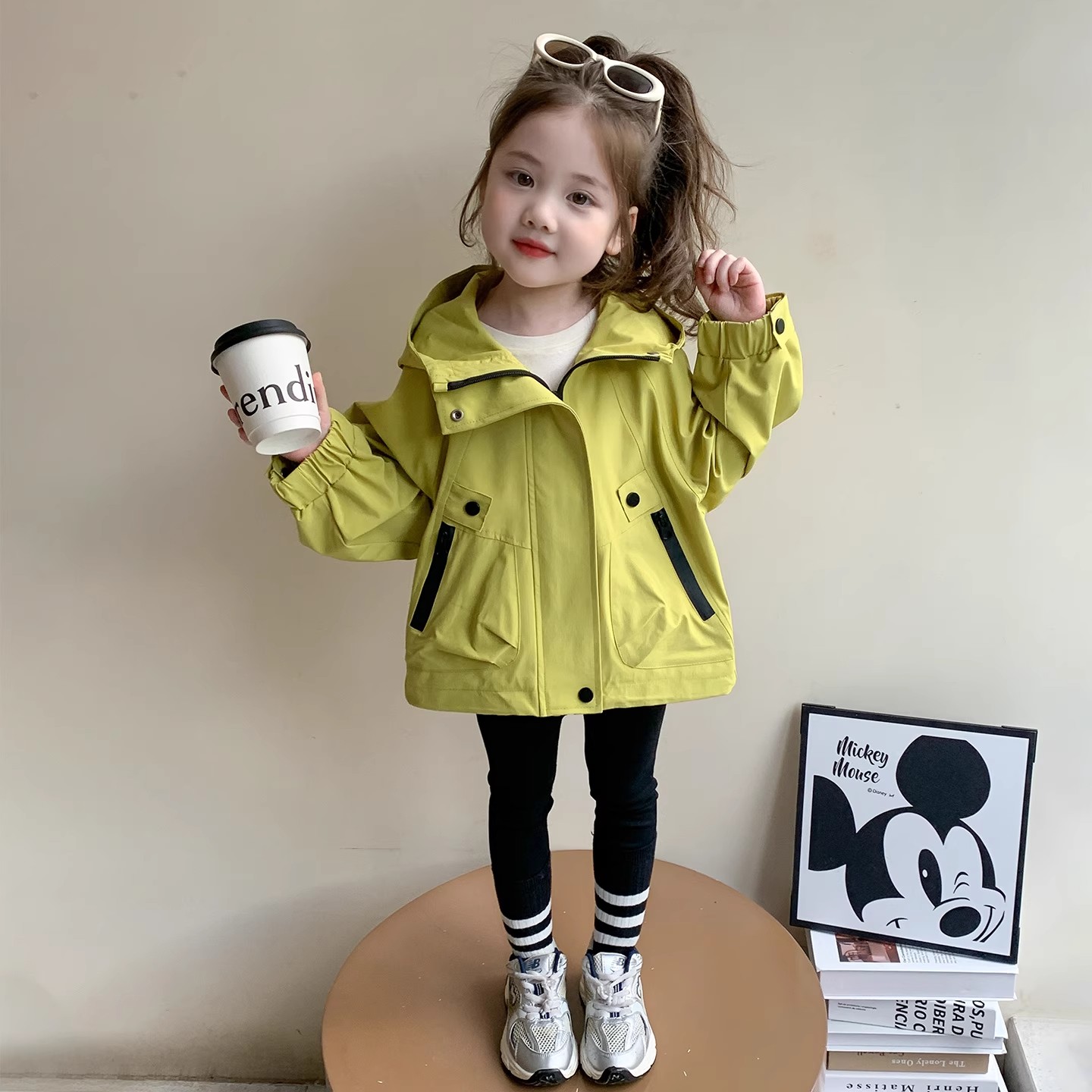 女童外套秋季2025新款洋气拉链衫儿童冲锋衣女宝宝秋装休闲夹克