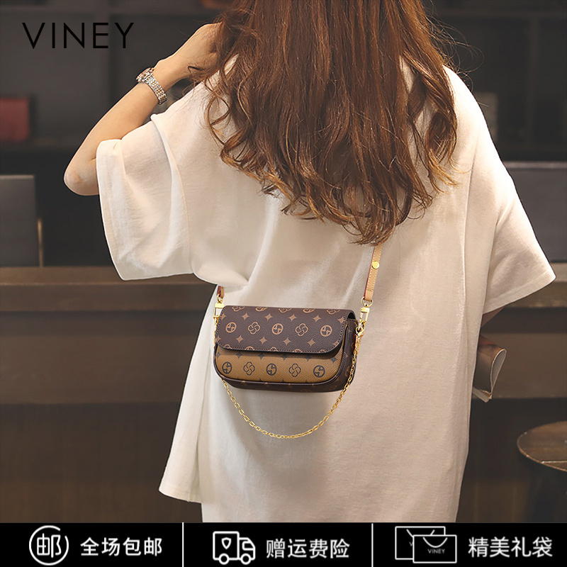 Viney包包女士2025新款斜挎小包链条包女包生日礼物送女友送老婆