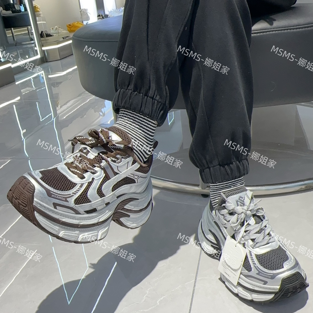 玛莎玛索57-190加绒老爹鞋