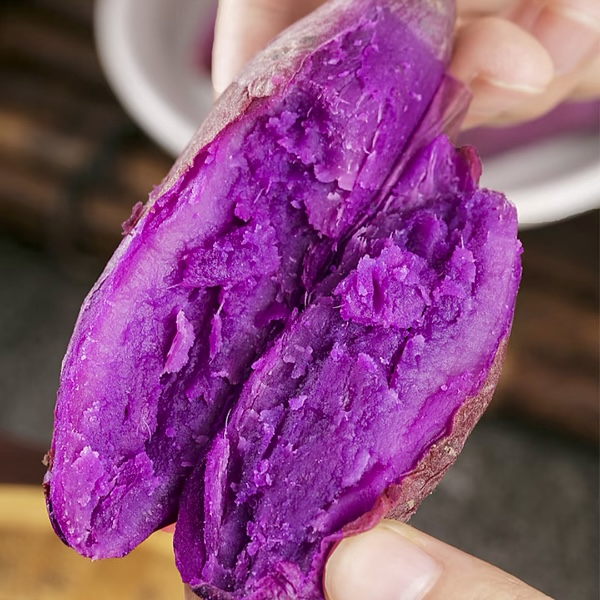 湖北紫薯新鲜现挖紫罗兰紫薯香甜粉糯粗粮早餐