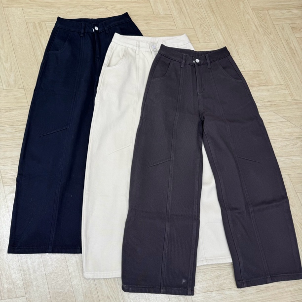 JEANS欧货加绒加厚弯刀牛仔裤高腰显瘦遮跨宽松香蕉阔腿裤冬季款