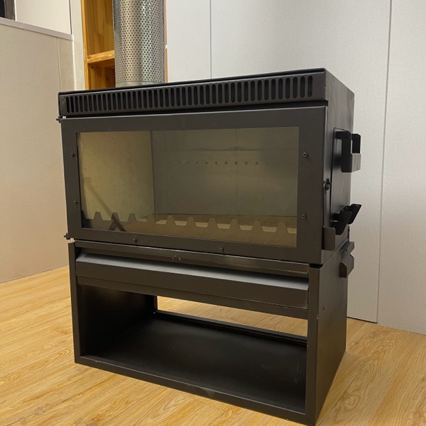 60型双开门壁炉取暖炉柴火炉壁炉围炉煮茶木材煤炭观火省柴暖和