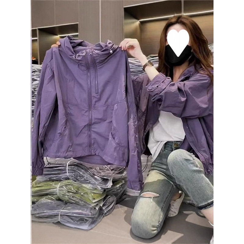 爆款女士洋气防晒衣冰丝材质防紫外线夏季新款