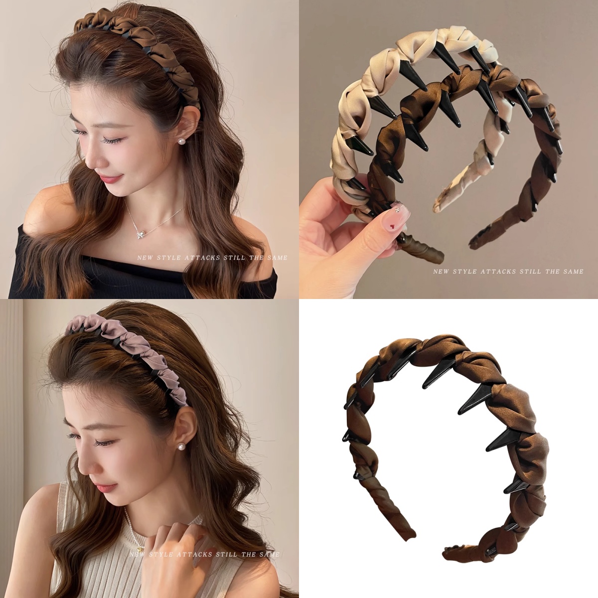 高颅顶发箍女款2025新款日常外戴洗脸头箍专用发带压发卡发捆头饰