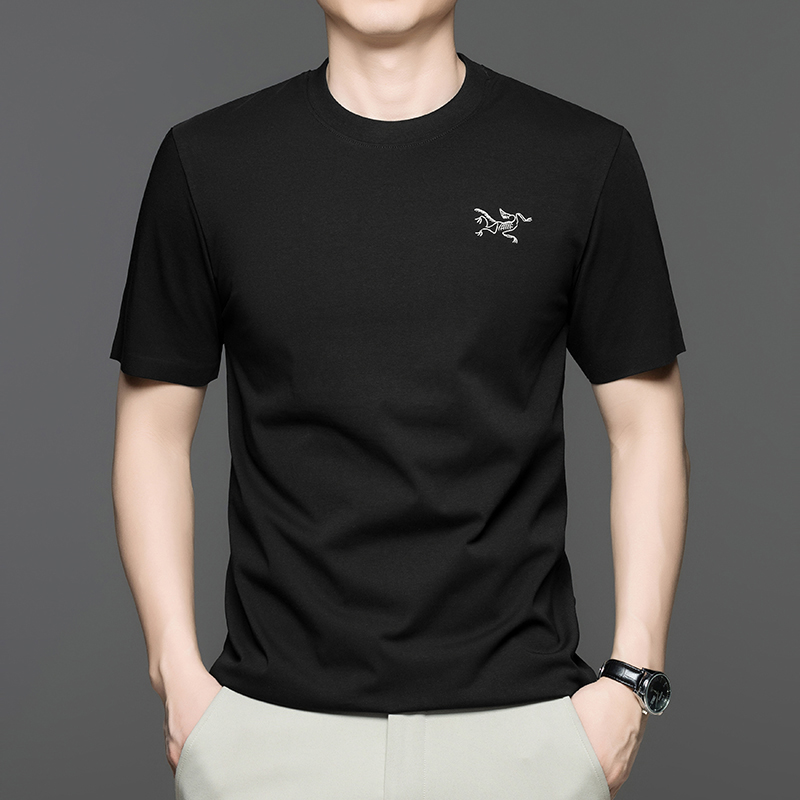 【奥特莱斯专区】正品新款鸟男士短袖t恤刺绣夏季高端圆领冰丝T恤